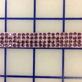 Rhinestone Trim - 4-Row Hot Fix Iron-On Banding Amethyst Close-Out